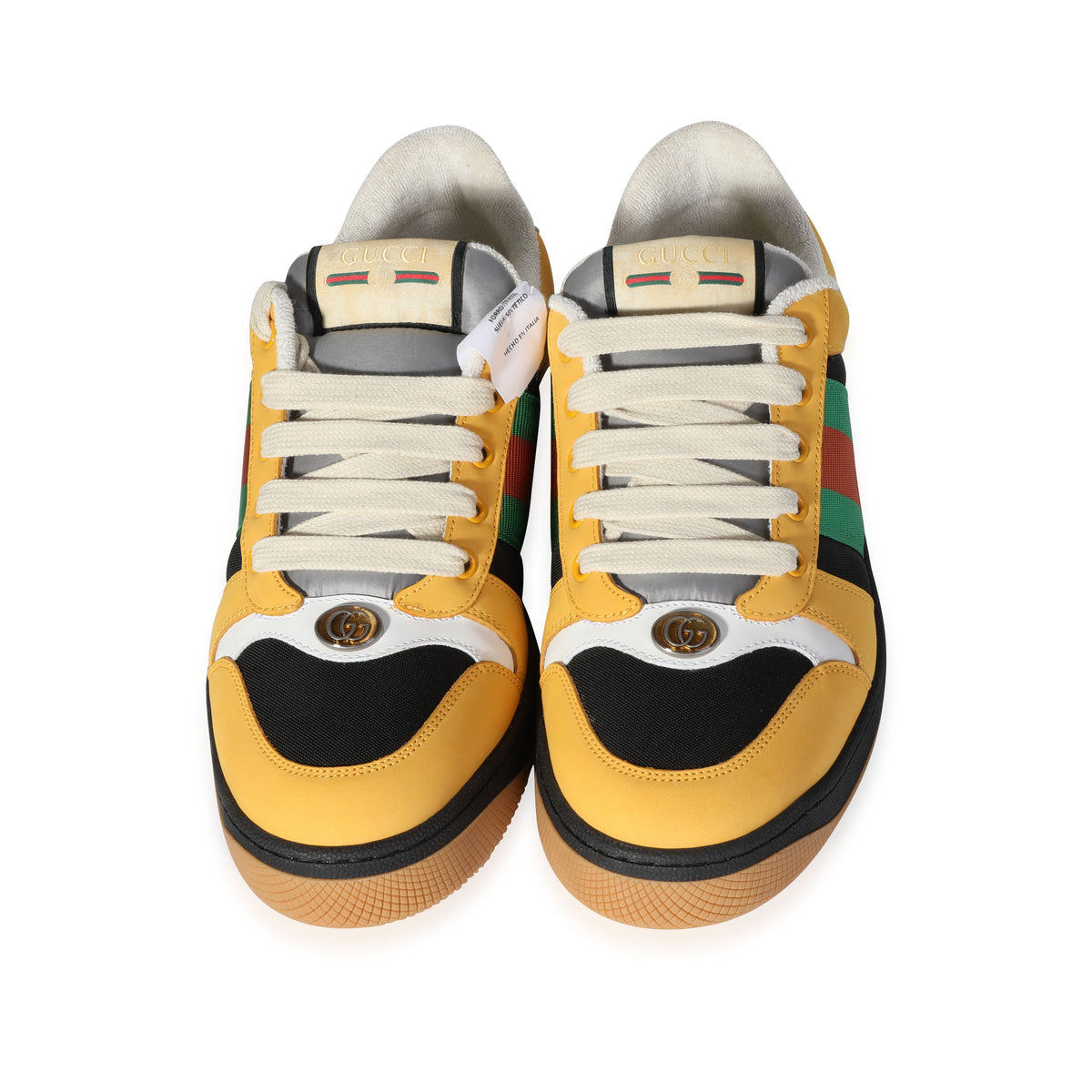 Gucci Neon Yellow Sneakers - size 40 ○ Labellov ○ Buy and Sell Authentic  Luxury